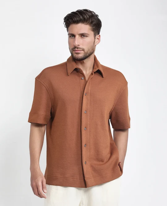 Boxy Fit Plain Shirt thumbnail 5