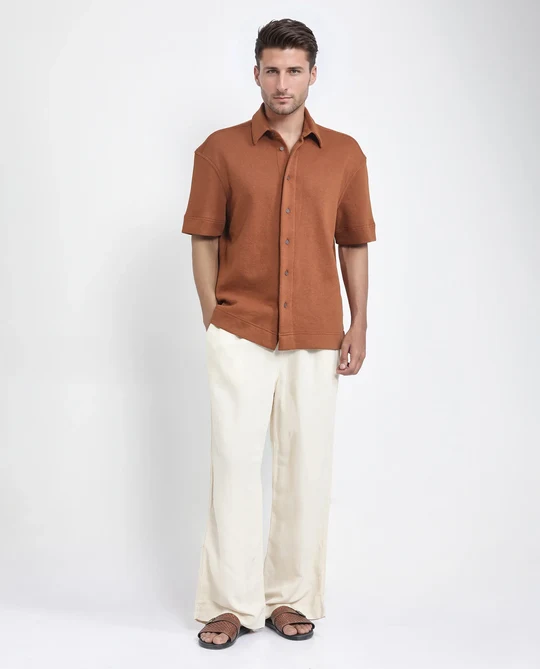 Boxy Fit Plain Shirt thumbnail 6