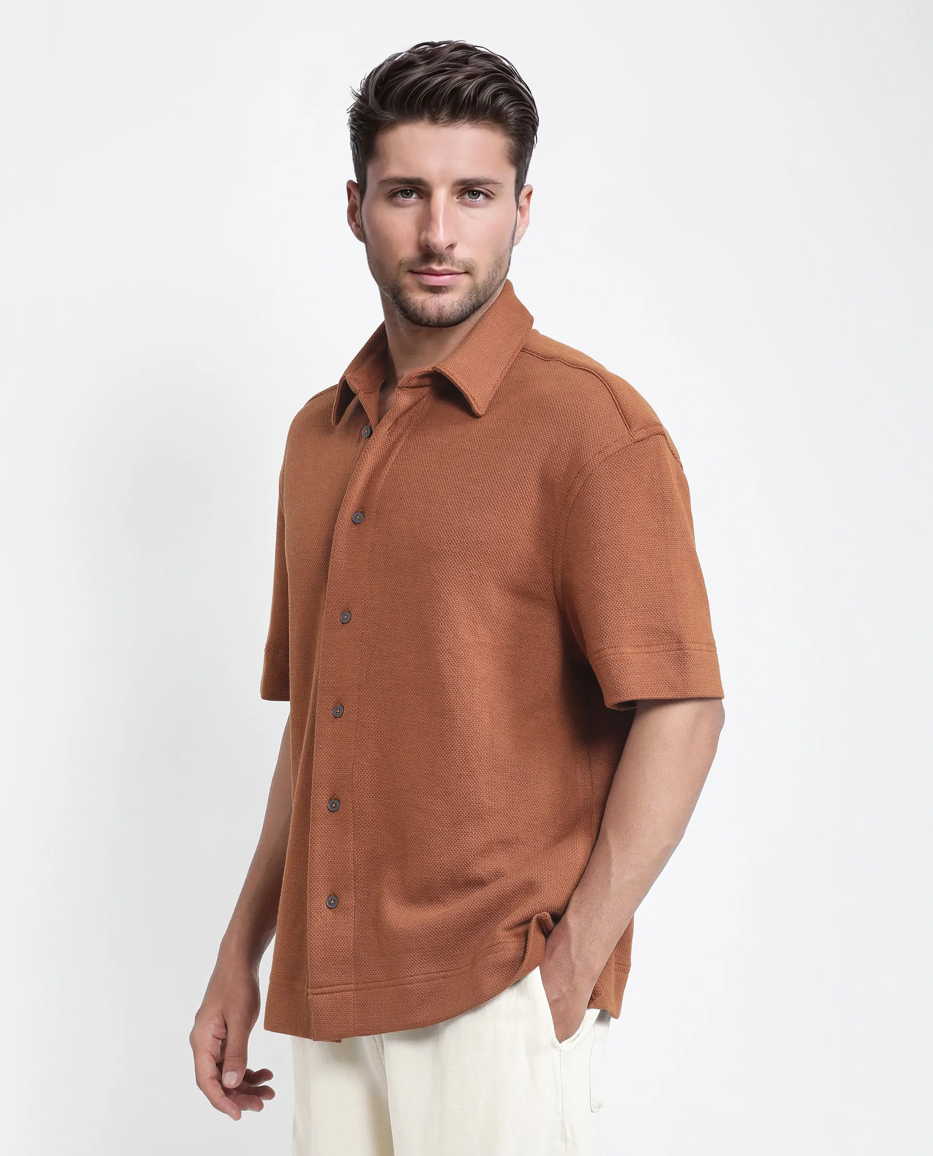 Boxy Fit Plain Shirt thumbnail 3